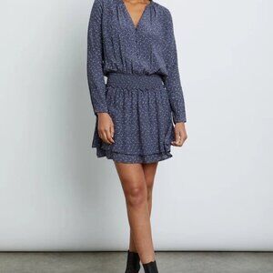 Rails‎ Midnight Stars Smocked Dress Large EUC Boho Double Layered Skirt